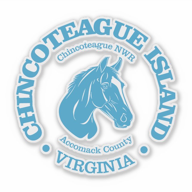 Chincoteague Island (pony) Sticker (Front)