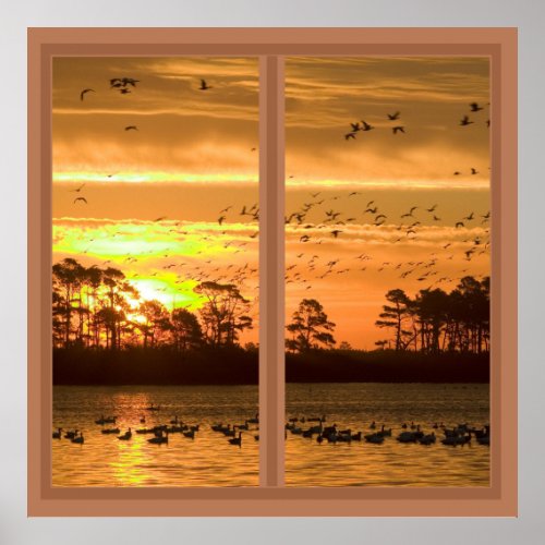 Chincoteague Island Sunset Poster