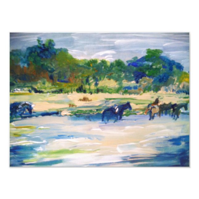 Chincoteague Ponies Painting #1 Photo Print (Front)