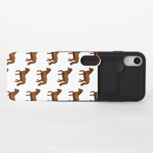 Chincoteague Pony Brown Watercolor Painting Horse iPhone XR Slider Case
