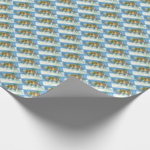 CHINCOTEAGUE PONY  COLT CHRISTMAS WRAPPING PAPER