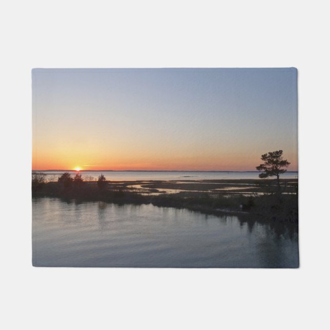 Chincoteague Sunset I Virginia Landscape Doormat (Front)
