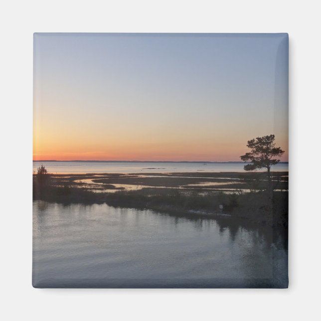 Chincoteague Sunset I Virginia Landscape Magnet (Front)
