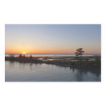 Chincoteague Sunset I Virginia Landscape Rectangular Sticker