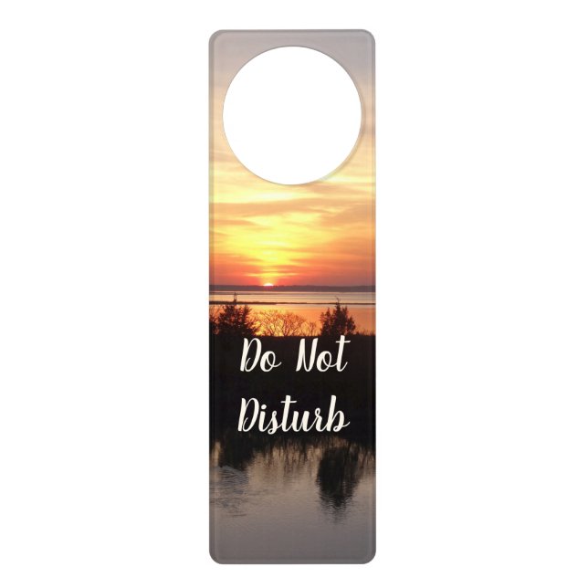 Chincoteague Sunset II Virginia Landscape Door Hanger (Front)