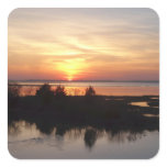 Chincoteague Sunset II Virginia Landscape Square Sticker