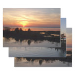 Chincoteague Sunset II Virginia Landscape Wrapping Paper Sheets