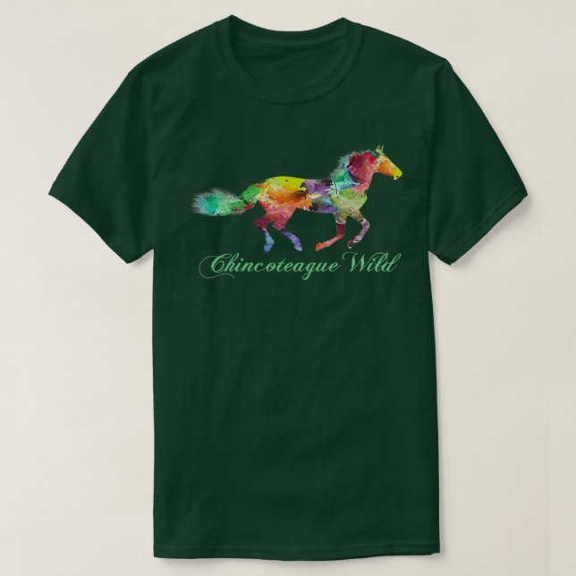Chincoteague Wild Pony T-Shirt (Design Front)