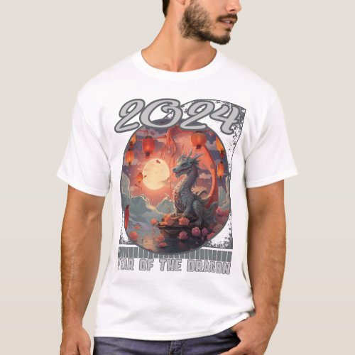 Chines New Year of Dragon Surreal Dreamy Dragon T_Shirt