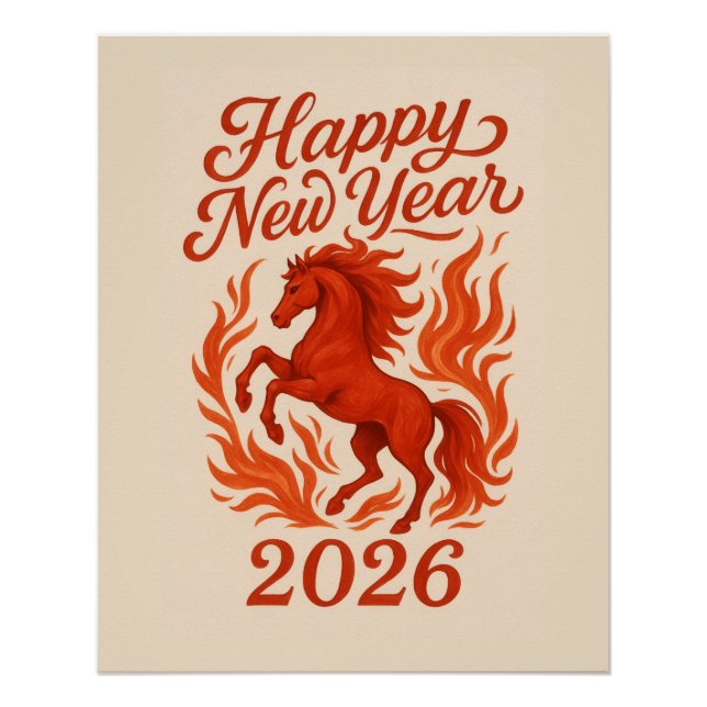 Chinese 2026 Fiery Horse Poster (Front)