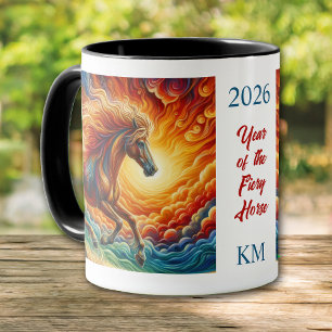 Chinese 2026 Year of the Fiery Horse Mug