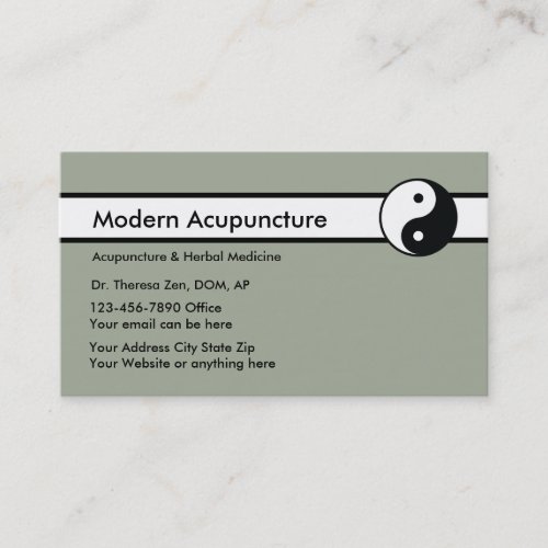 Chinese Acupuncture Business Card