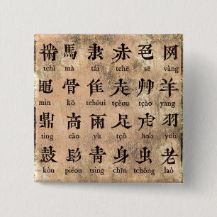 Chinese Alphabet Button