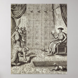 Chinese Ambassadors to an Indian Ruler, from 'Chin Poster