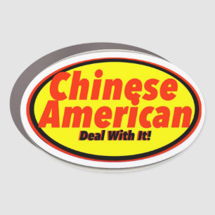 Chinese American Print Novelty Car Magnet
