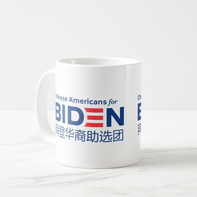 Chinese Americans for Biden 11 oz. Mug (Front Left)