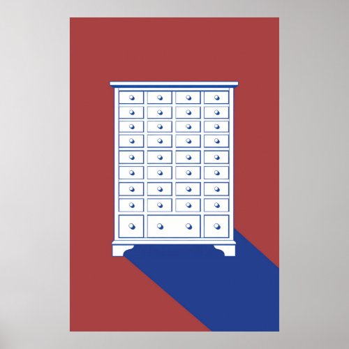 Chinese Apothecary Cabinet Print