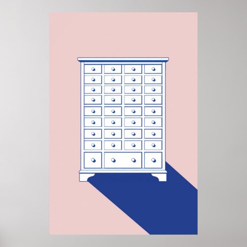 Chinese Apothecary Cabinet Print
