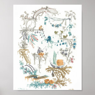 Chinese Arabesque Poster