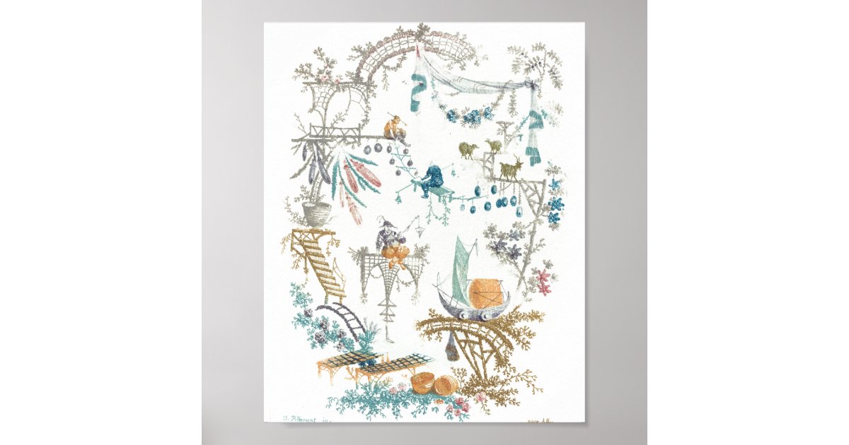Chinese Arabesque Poster | Zazzle