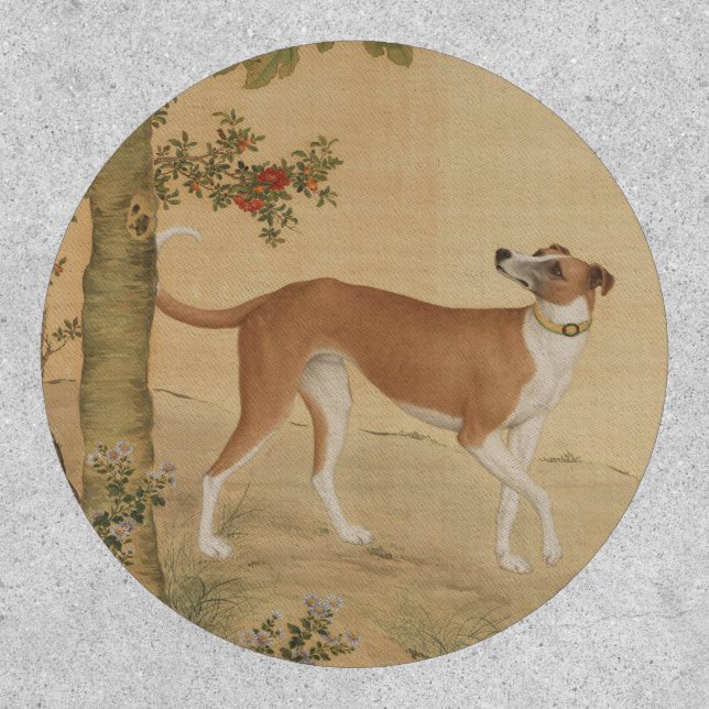 Chinese Art 1747 The Dog Bird & Flowers Pattern Patch (Front)
