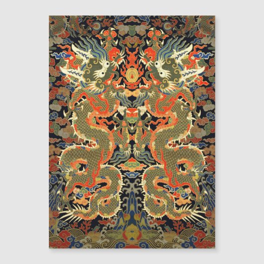 Chinese Asian Dragon Colorful Art (Front)