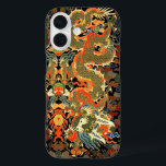 Chinese Asian Dragon Colorful Art iPhone 16 Case<br><div class="desc">This beautiful asian dragon is colorful,  based on an embroidery needlework artwork.</div>