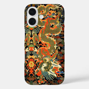 Chinese Asian Dragon Colorful Art iPhone 16 Case