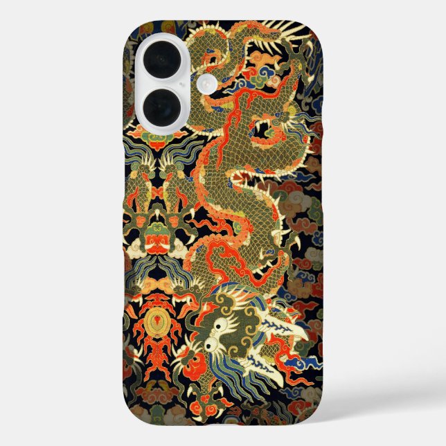 Chinese Asian Dragon Colorful Art Case-Mate iPhone Case (Back)