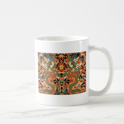 Chinese Asian Dragon Colorful Art Coffee Mug