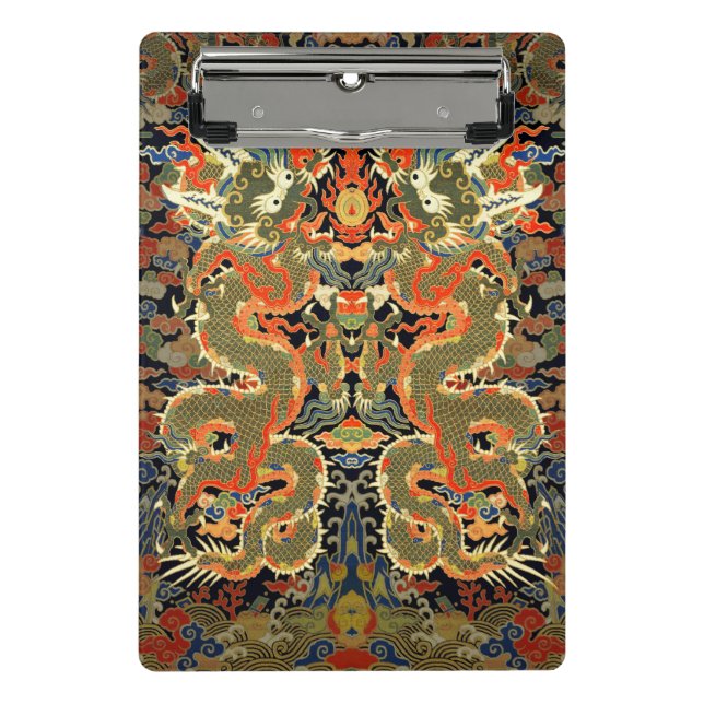 Chinese Asian Dragon Colorful Art Mini Clipboard (Front)