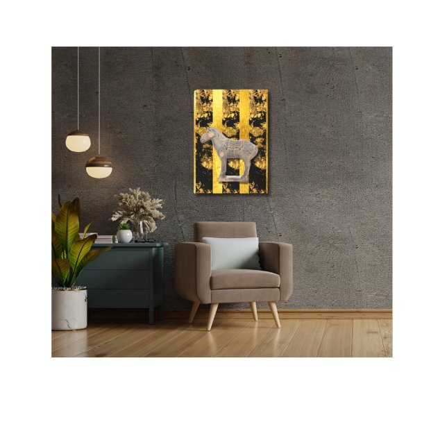 Chinese Asian Terracotta Horse Canvas Print (Creator Uploaded)
