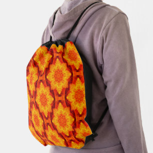 Chinese bean flowers.... drawstring bag