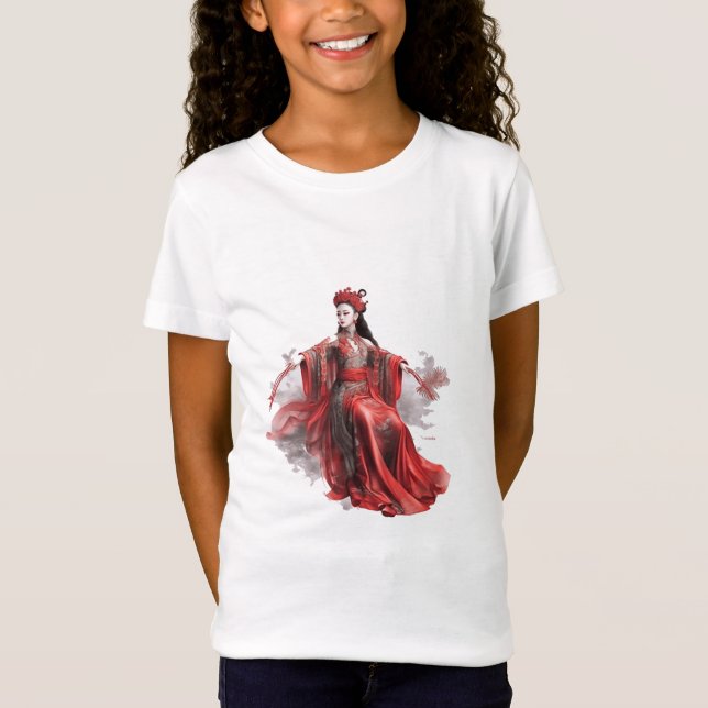 Chinese Beauty in Ancient Paintings - Detailed Pre T-Shirt (Front)
