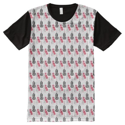 Chinese Blossom All-Over-Print T-Shirt