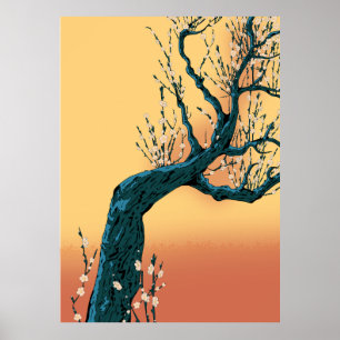 Chinese Blossom Tree Poster