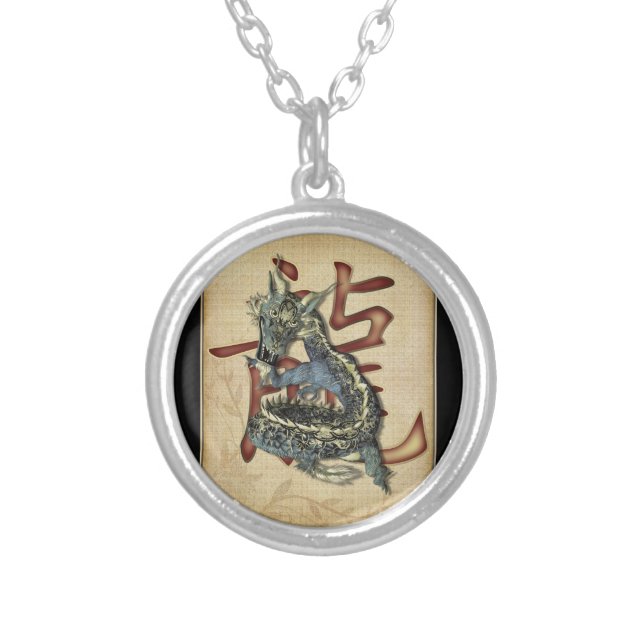 Chinese Blue Dragon Pendants (Front)