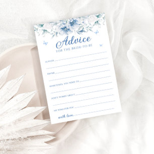 Chinese Blue & White Wishes & Advice Card