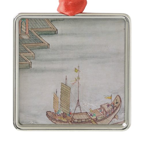 Chinese Boat Metal Ornament