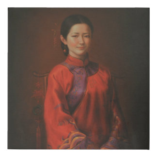 Chinese Bride Faux Canvas Print