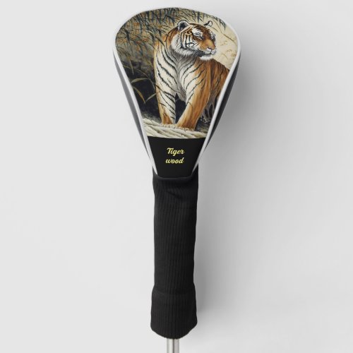 Chinese brushpainting Tiger Golf Head Cover