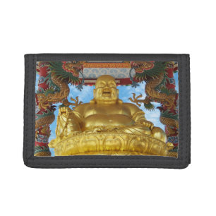 Chinese Buddha Tri-fold Wallet