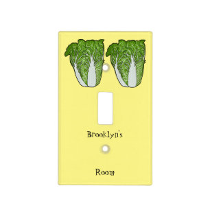 Chinese cabbage cartoon illustration light switch cover