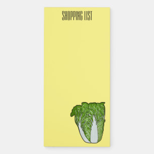 Chinese cabbage cartoon illustration magnetic notepad