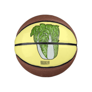 Chinese cabbage cartoon illustration mini basketball