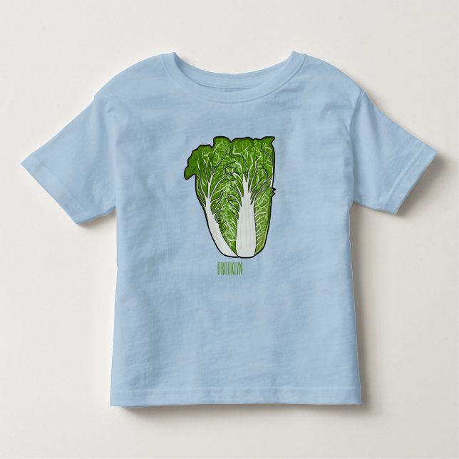 Chinese cabbage cartoon illustration  toddler t-shirt (Front)