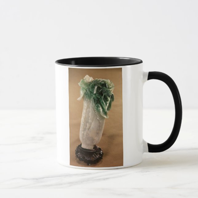 Chinese cabbage, Korean, 19th century (jade) Mug (Right)