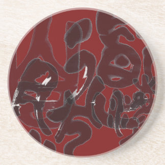 Chinese Calligraphy- Dao follows Nature 道法自然 Coaster