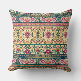 Chinese Carpet Design Throw Pillow