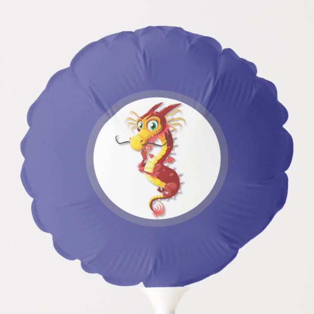 Chinese Cartoon Red Dragon Balloon (Front)